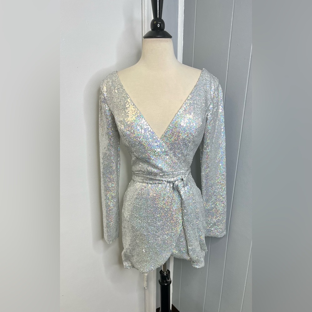 Homecoming dress/ party dress/ formal/ wrap dress